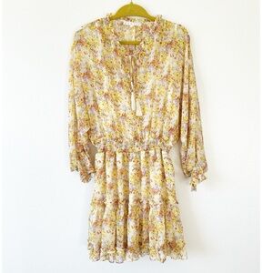 Karlie Floral Popover Mini Dress